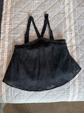 Lost + Wander Black Textured Sleeveless Tank Top, size XS